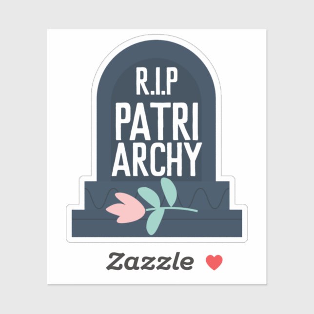 "R.I.P Patriarchy" Gravestone Sticker (Sheet)
