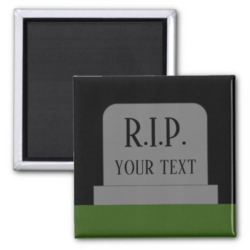 RIP Rest In Peace tombstone grave magnet
