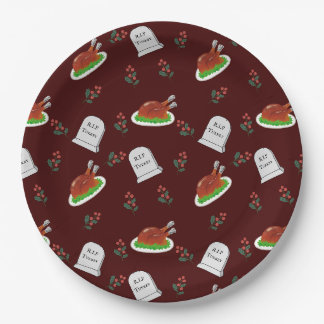 R.I.P Turkey Christmas Party Plate