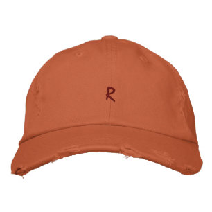 R Initial Adventure Ready Favorite Frontier Spirit Embroidered Baseball Cap