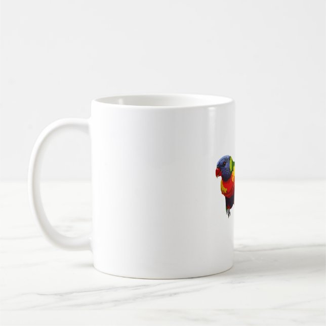 R is for Rainbow Lorikeet  Coffee Mug (Left)