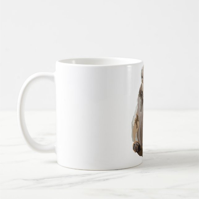 R is for Red Fronted Brown Lemur Coffee Mug (Left)