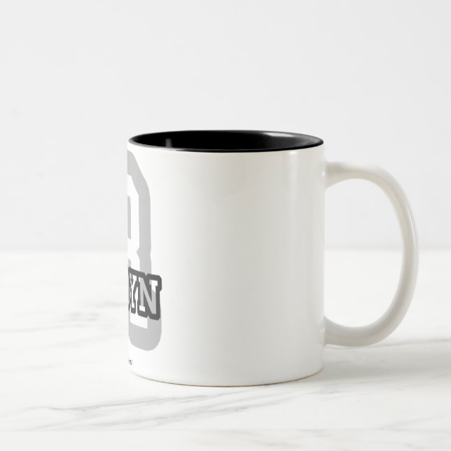 R is for Robyn Two-Tone Coffee Mug (Right)