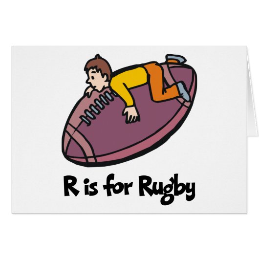 R is for Rugby Cards (Front Horizontal)