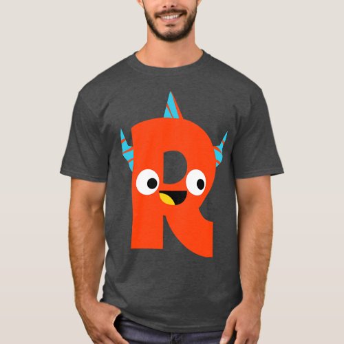 R Letter T_Shirt