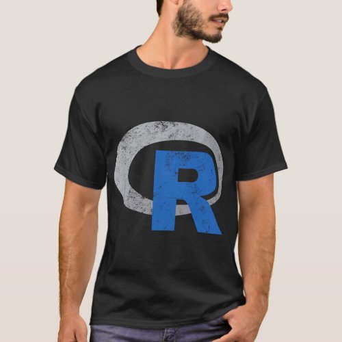 R Logo Programming Vintage Data Science Statistics T_Shirt
