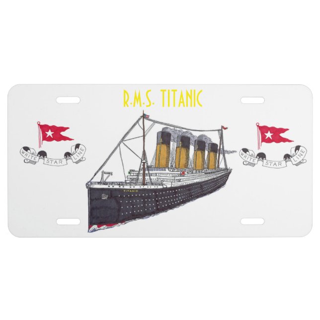 R.M.S. TITANIC License Plate (Front)