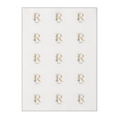 R Monogram Floral Personalized Edible Frosting Rounds (Sheet)