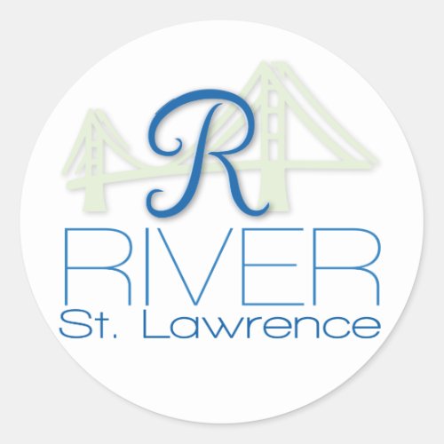 R River- Saint Lawrence Sticker