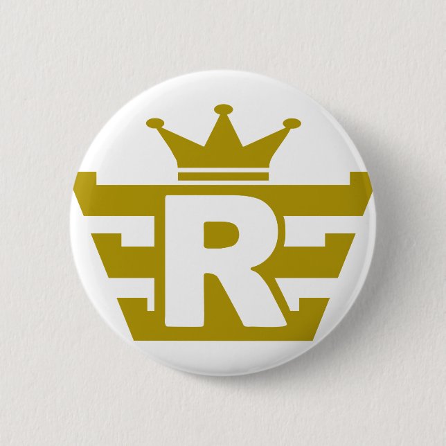 R-royal.png Pinback Button (Front)