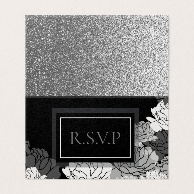R.S.V.P silver, black & white 10th anniversary (Outside Unfolded)