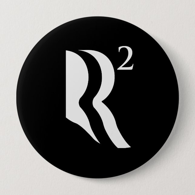 R SQUARED - ROMNEY RYAN 12 -.png Pinback Button (Front)