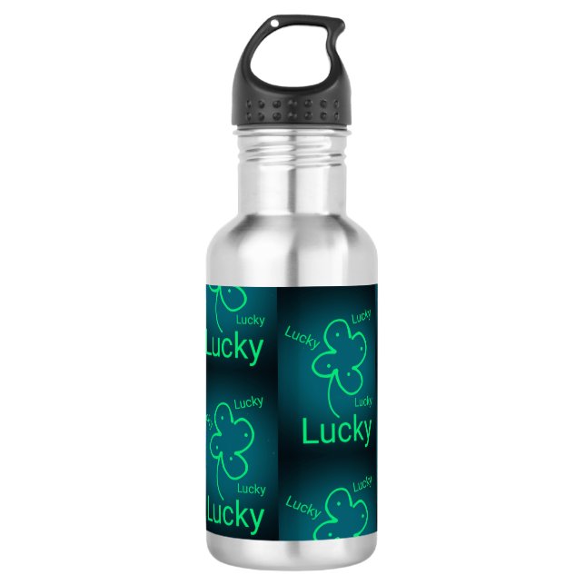 R U Feeling Lucky Water Bottle (Front)