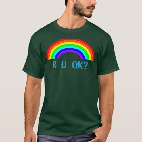 R U OK Rainbow T_Shirt
