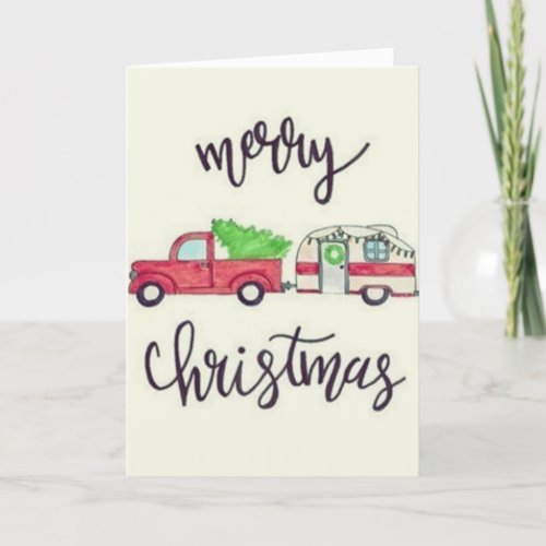 RV STYLE CHRISTMAS WISHES HOLIDAY CARD