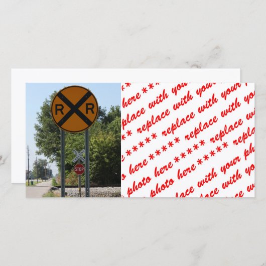 R X R - Railroad Crossing Sign (Front/Back)