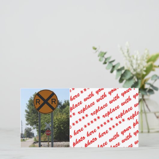 R X R - Railroad Crossing Sign (Standing Front)