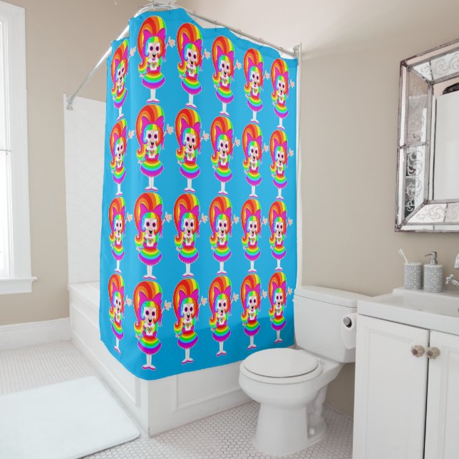 Ra1nb0wk1tty101 Shower Curtain (In Situ)