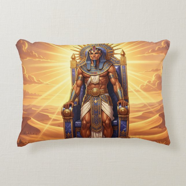Ra – Ägyptischer Sonnengott Accent Pillow (Front)