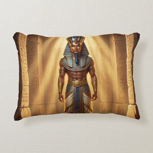 Ra - Egyptian Sun God'3 Accent Pillow (Front)