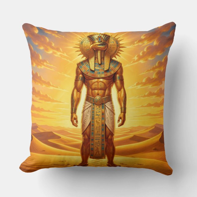 Ra – Egyptian Sun God´1 Throw Pillow (Front)