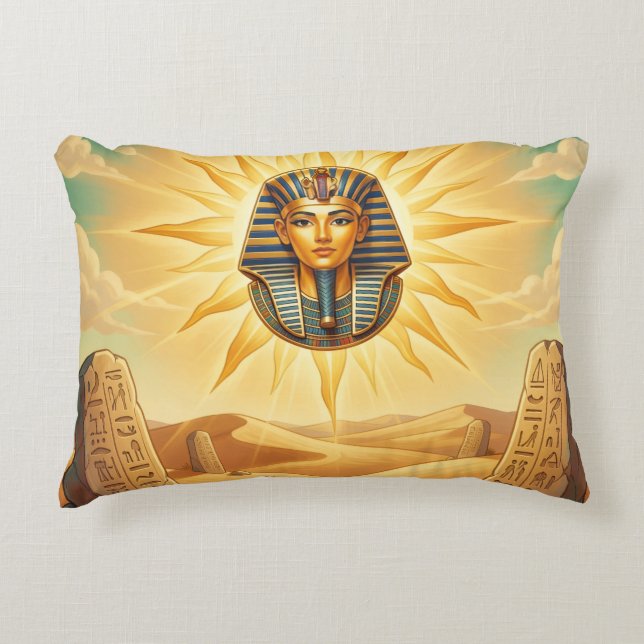 Ra – Egyptian Sun God´2 Accent Pillow (Front)