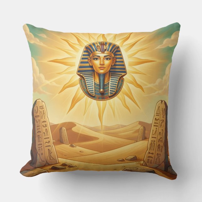 Ra – Egyptian Sun God´2 Throw Pillow (Front)