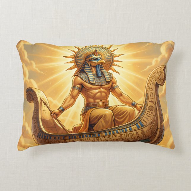 Ra – Egyptian Sun God´3´ Accent Pillow (Front)