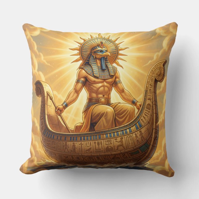 Ra – Egyptian Sun God´3´ Throw Pillow (Front)