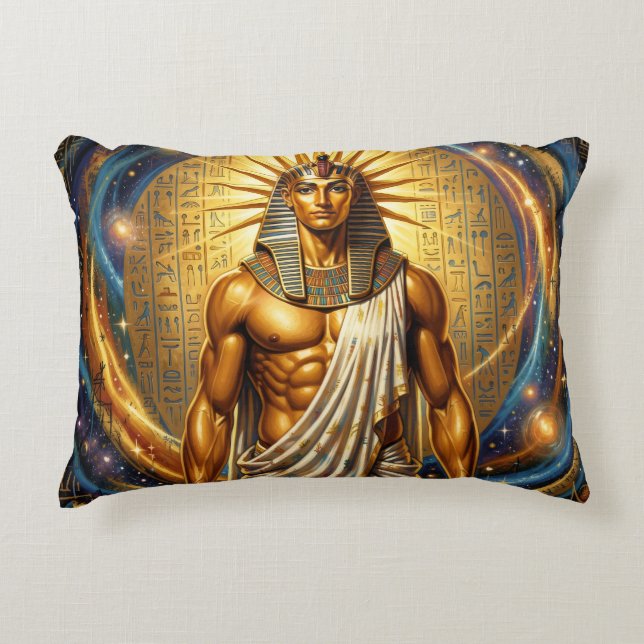 Ra – Egyptian Sun God´4 Accent Pillow (Front)