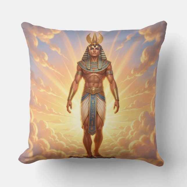 Ra - Egyptian Sun God´4 Throw Pillow (Front)