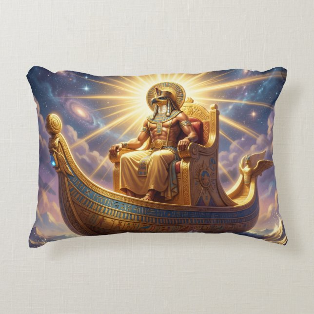 Ra – Egyptian Sun God´5 Accent Pillow (Front)