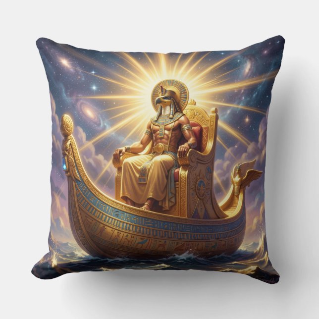 Ra – Egyptian Sun God´5 Throw Pillow (Front)