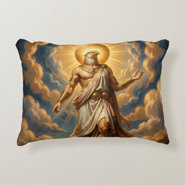 Ra – Egyptian Sun God Accent Pillow (Front)