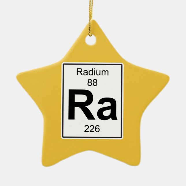 Ra - Radium Ceramic Ornament (Front)