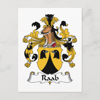 Raab Family Crest Postcard