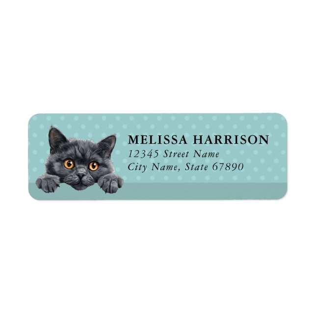 Raas Cat Return Address Labels (Front)