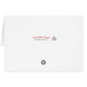 RAB cherries Leopard Print Heart Rockabilly Cards (Back Horizontal)