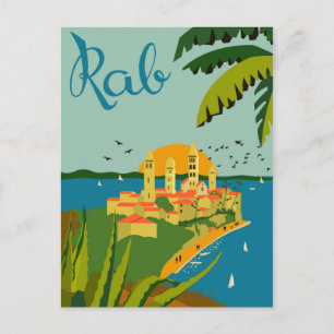 Rab Island, Croatia Postcard