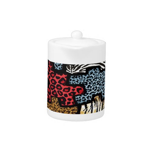 RAB Rockabilly Animal Print Puzzle Teapot