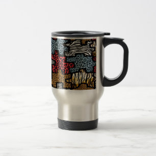 RAB Rockabilly Animal Print Puzzle Travel Mug