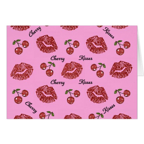 RAB Rockabilly Cherry Kisses on Pink