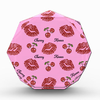 RAB Rockabilly Cherry Kisses on Pink Acrylic Award