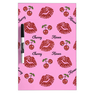 RAB Rockabilly Cherry Kisses on Pink Dry Erase Board