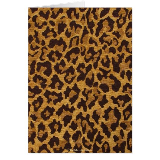 RAB Rockabilly Leopard Print Brown Gold Cards (Front)