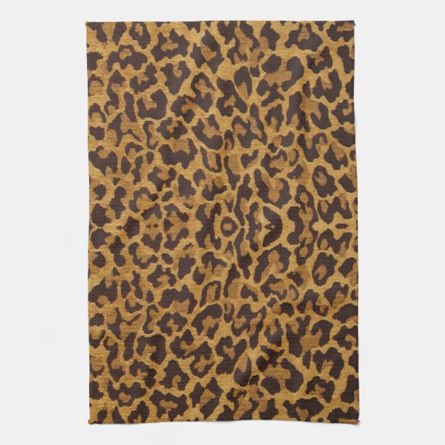 RAB Rockabilly Leopard Print Kitchen Towel (Vertical)