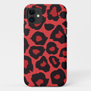 RAB Rockabilly Leopard Print Red Black iPhone 11 Case