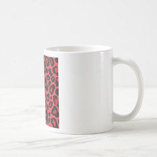 RAB Rockabilly Leopard Print Red Black Coffee Mug