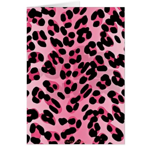 RAB Rockabilly Pink Cheetah Print Cards (Front)
