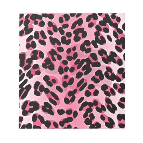 RAB Rockabilly Pink Cheetah Print Notepad